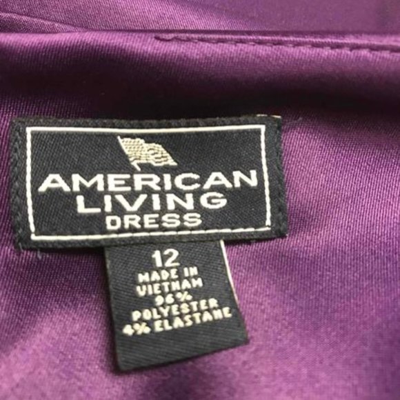 Purple Dress American Living Size 12 - Picture 5 of 7
